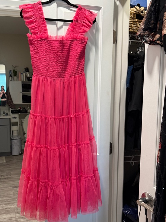 Baltic Born Dresses & Skirts - Baltic Born Emma Smocked Tulle Dress Hot Pink S